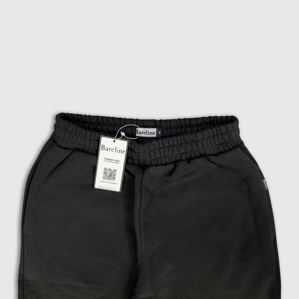 Jet Black Baggy Sweatpants