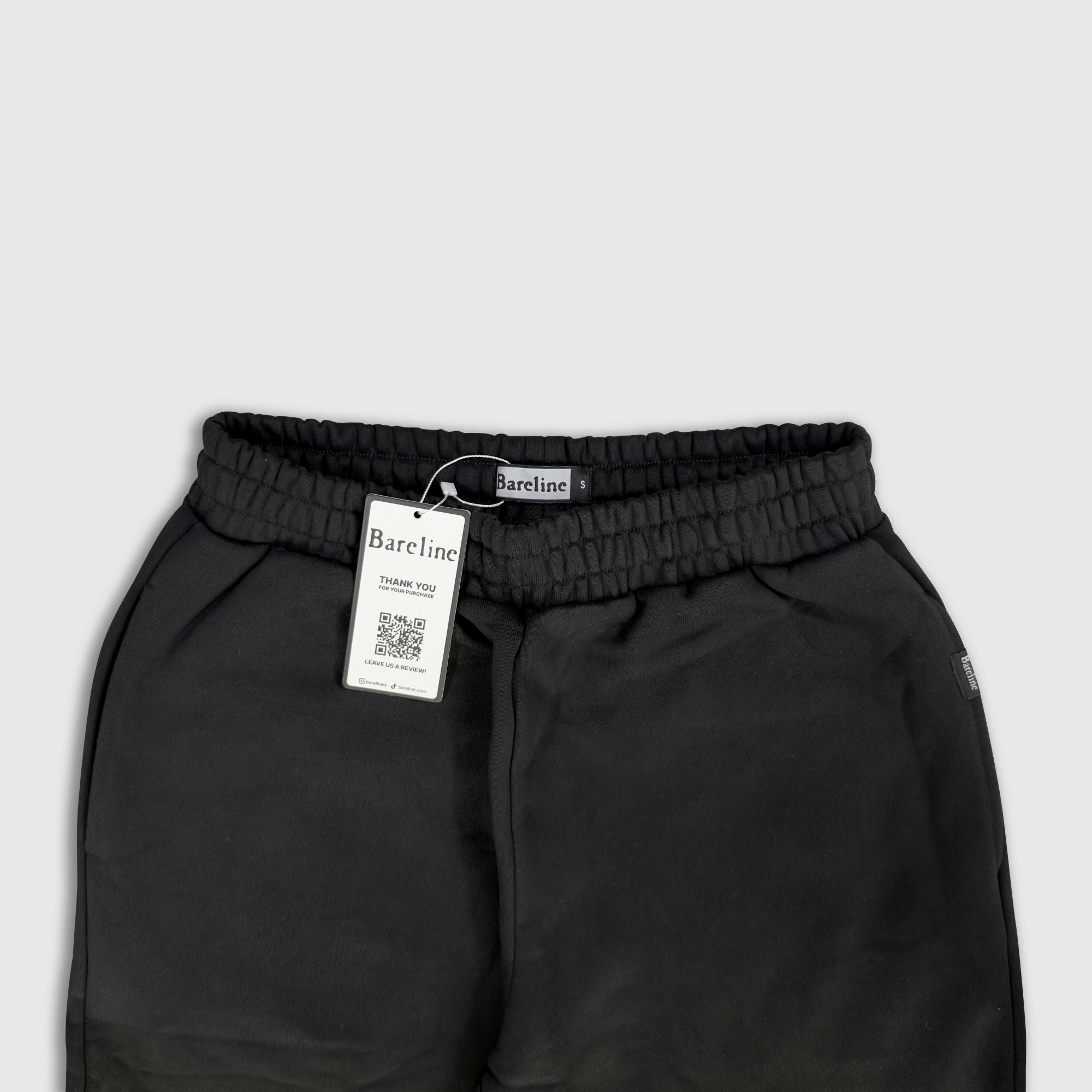 Jet Black Baggy Sweatpants