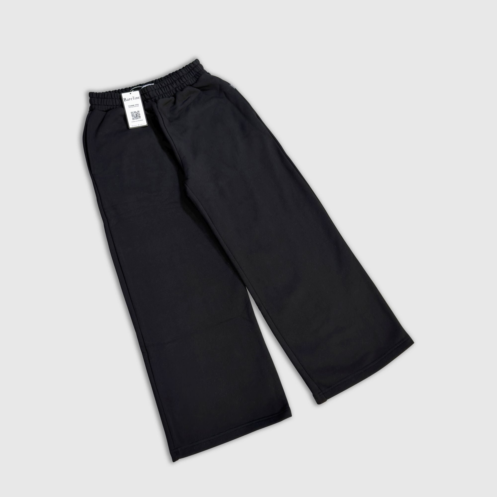 Jet Black Baggy Sweatpants