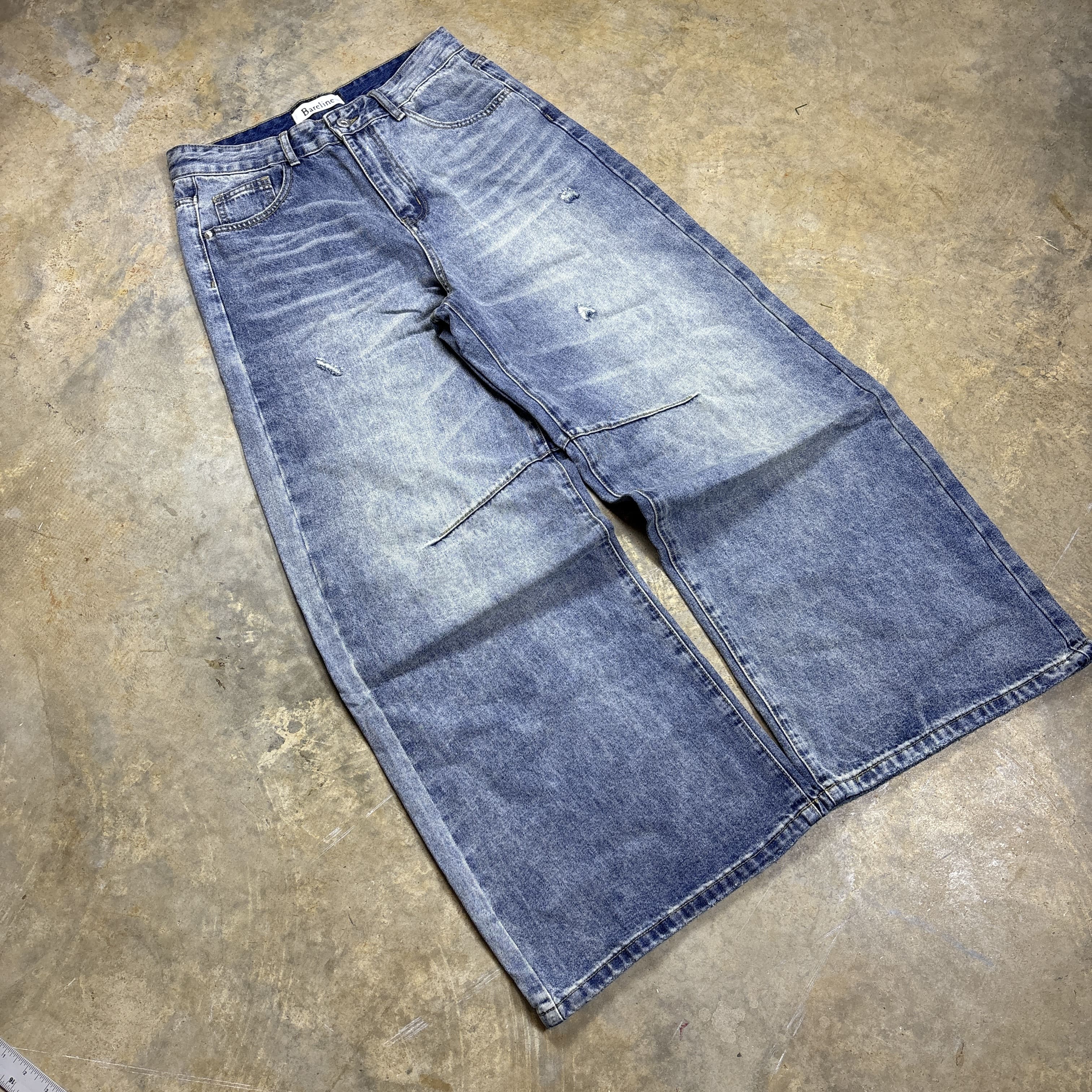 Distressed Blue Denim